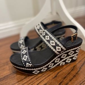 Tory Burch Wooven Sandals